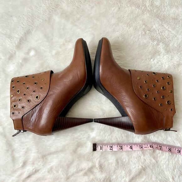 COACH Poppy Ambrielle Brown Leather Booties - Picture 11 of 11